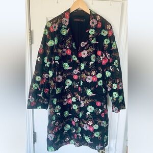 Johnny Was Vintage Embroidered Jacket Coat Sz Med